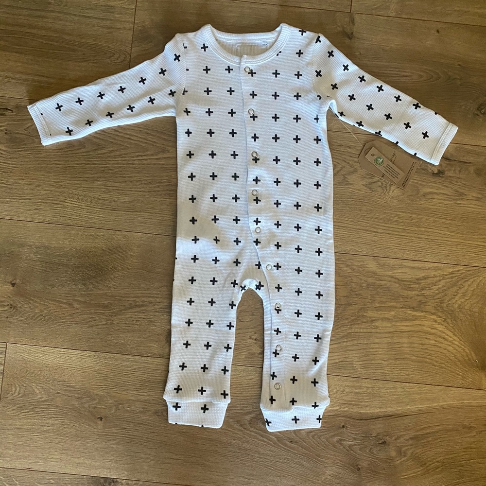 Modern Burlap 6-12 M NWT